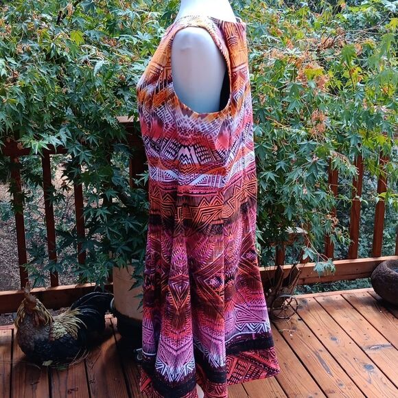 Dressbarn Native Inspired A Line Dress  Aztec,Native Inspired, Vintage - Picture 4 of 11